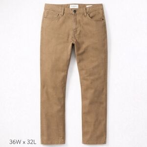 Goodfellow & Co Slim Fit Chino Pants 36x32 Tan NWOT